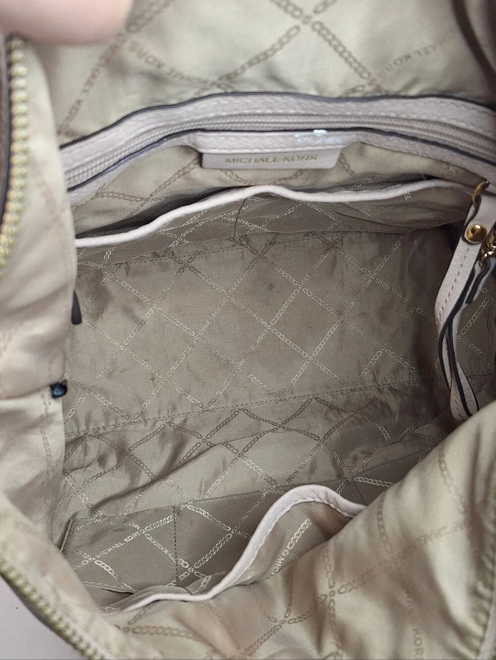 Michael Kors Lexington Large Hobo Bag Soft Blush Beige Pink Rope Handle FAIR